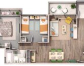 Departamento Viñedo de 2 dormitorios Condominio Los Viñedos de Tucapel en La Pintana