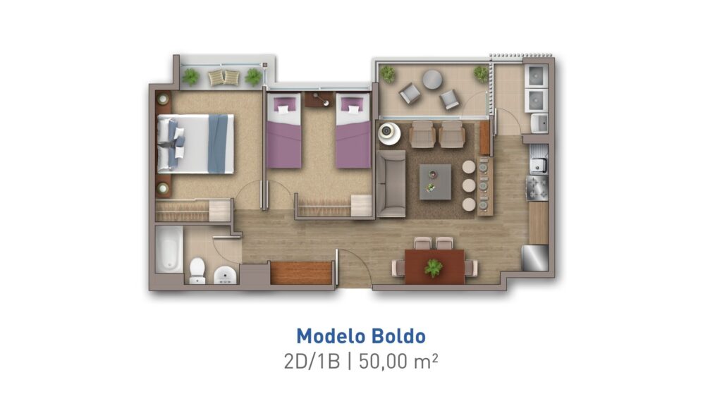 Modelo Boldo Condominio Costa San Francisco II