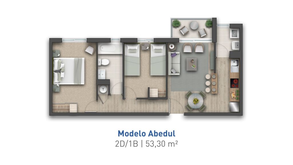 Departamento Abedul Condominio El Carmen Temuco