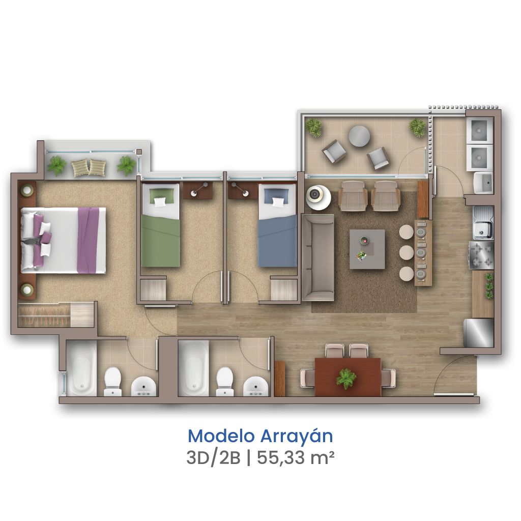 Depto Arrayán Condominio Costa San Francisco II