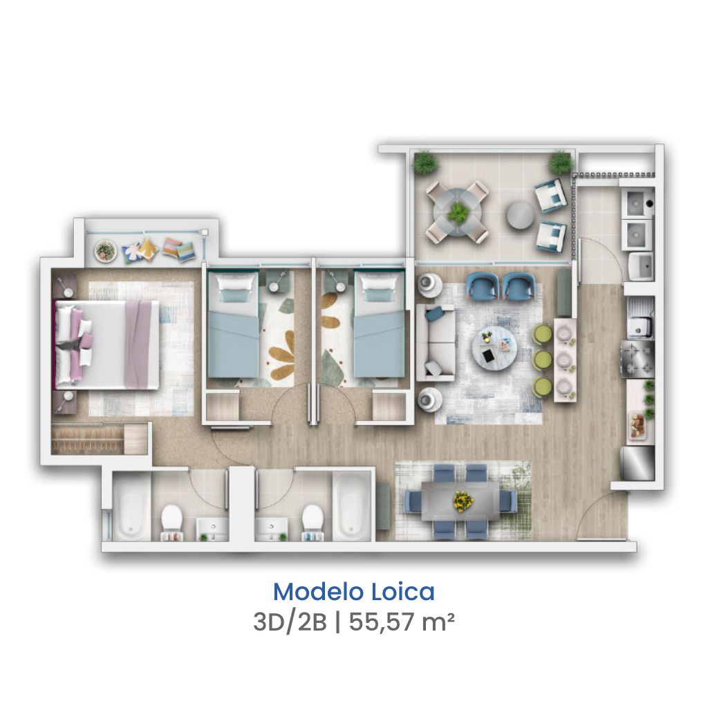 Depto Loica Condominio Mirador San Pedro I