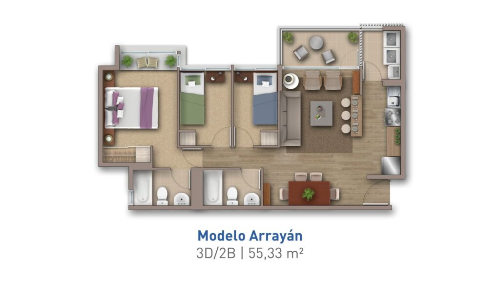Depto Arrayán Condominio Costa San Francisco II