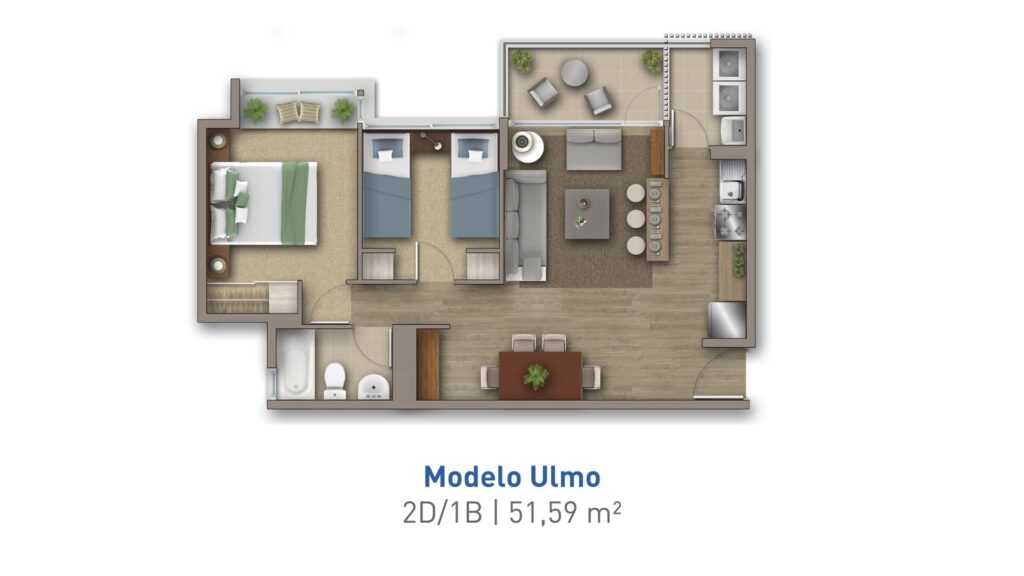 Modelo Ulmo Condominio Costa San Francisco II